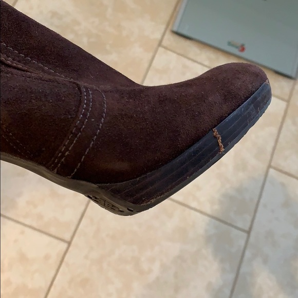 Tory Burch Melrose Bootie 9.5 brown suede - Picture 4 of 6